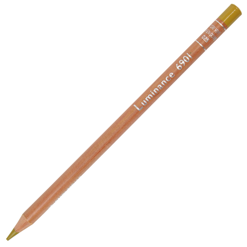 Lápis de Cor Caran d'Ache Luminance 025 Green Ochre